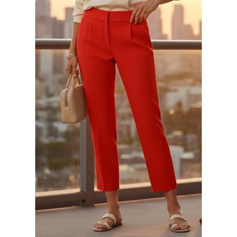 DESIGNER ALICE + OLIVIA RUBY CROPPED PANTS SIZE 12.R